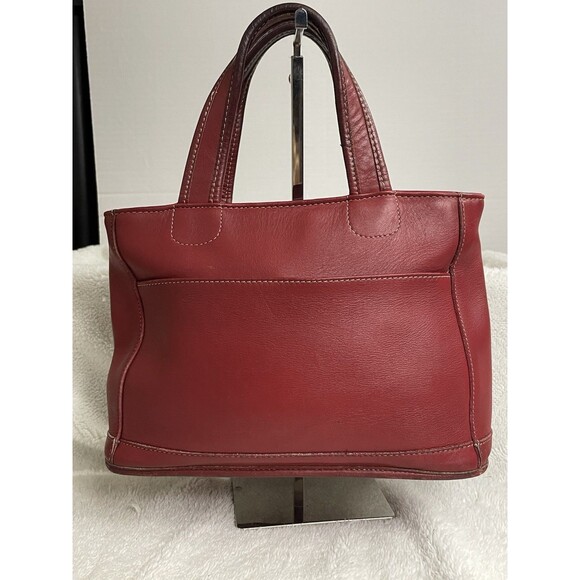 Vintage Coach 9303 Burgandy/Red Bleeker Leather Satchel. READ ***RARE BURGANDY